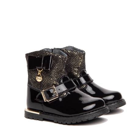 NEROGIARDINI Stivaletto Baby fiocco