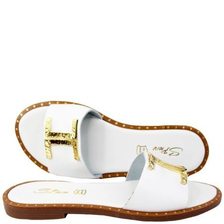 S.PIERO Ciabatta in pelle Donna