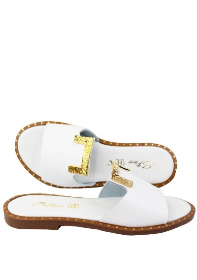 S.PIERO Ciabatta in pelle Donna