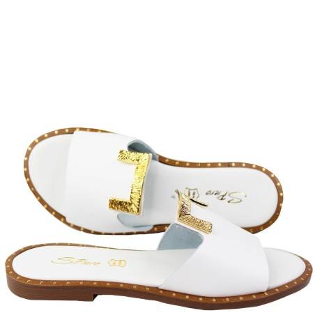 S.PIERO Ciabatta in pelle Donna