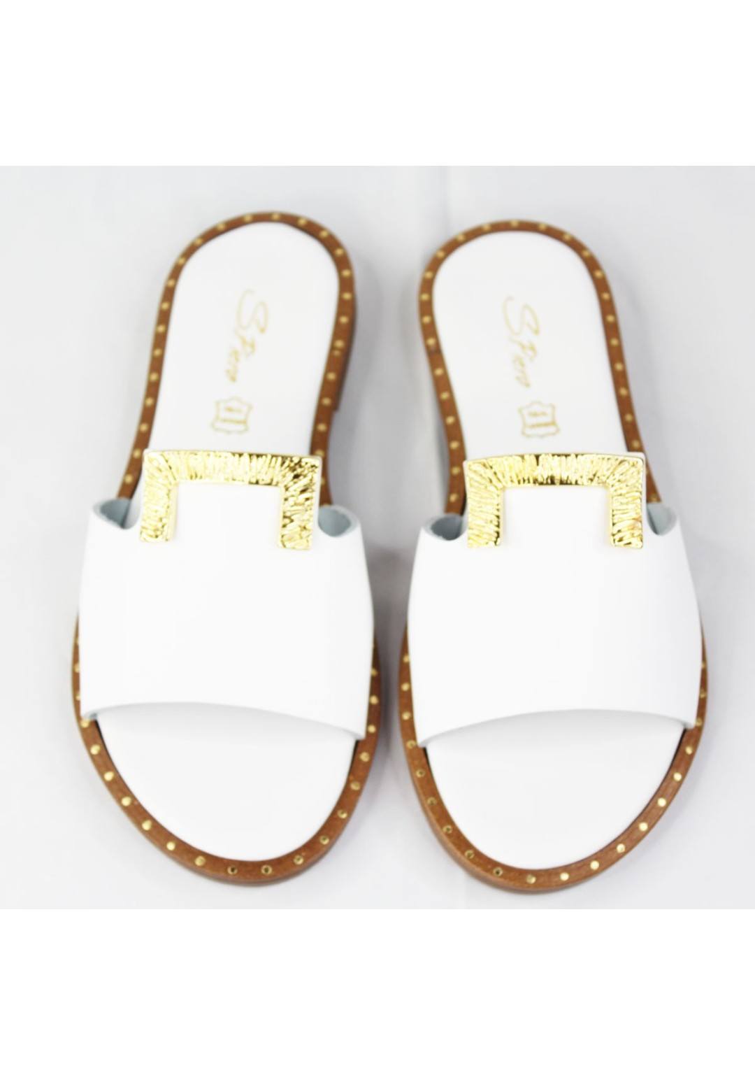 S.PIERO Ciabatta in pelle Donna