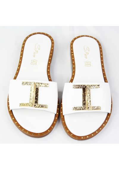 S.PIERO Ciabatta in pelle Donna