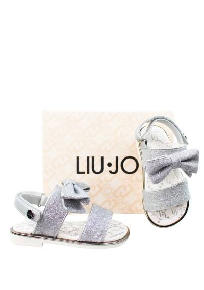 LIU JO Sandalo glitter con fiocco Bimba