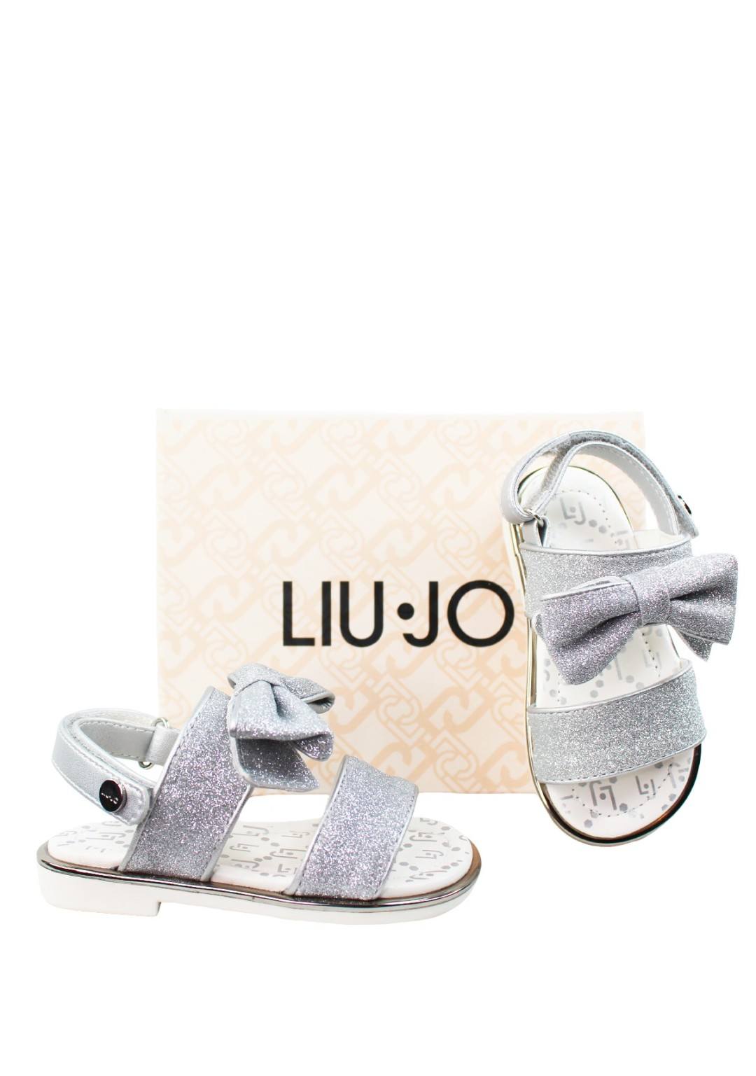 LIU JO Sandalo glitter con fiocco Bimba