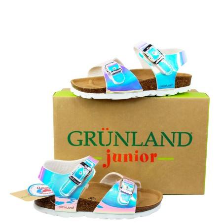 GRUNLAND JUNIOR Sandalo cangiante luce Bambina 26/35