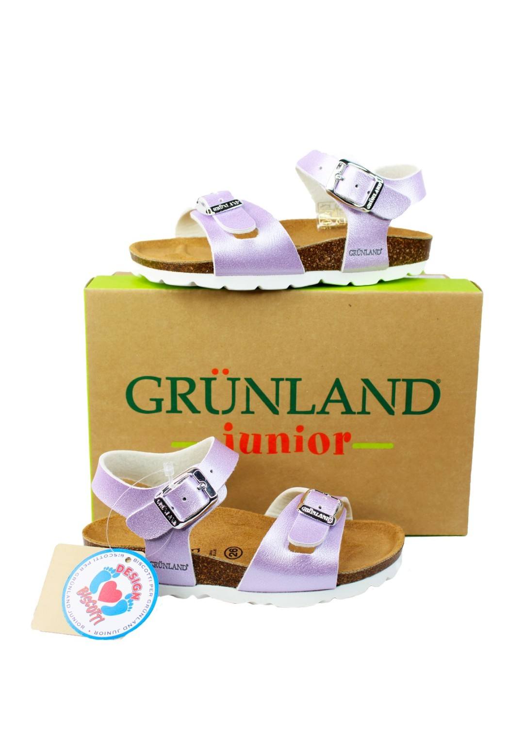 GRUNLAND JUNIOR Sandalo perlato Bambina 26/35