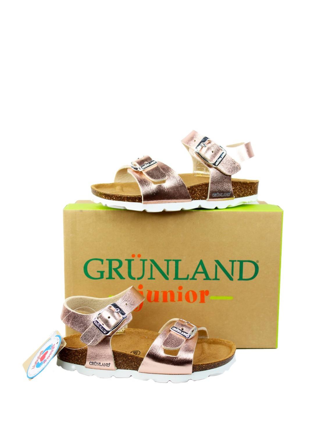 GRUNLAND JUNIOR Sandalo perlato Bambina 26/35