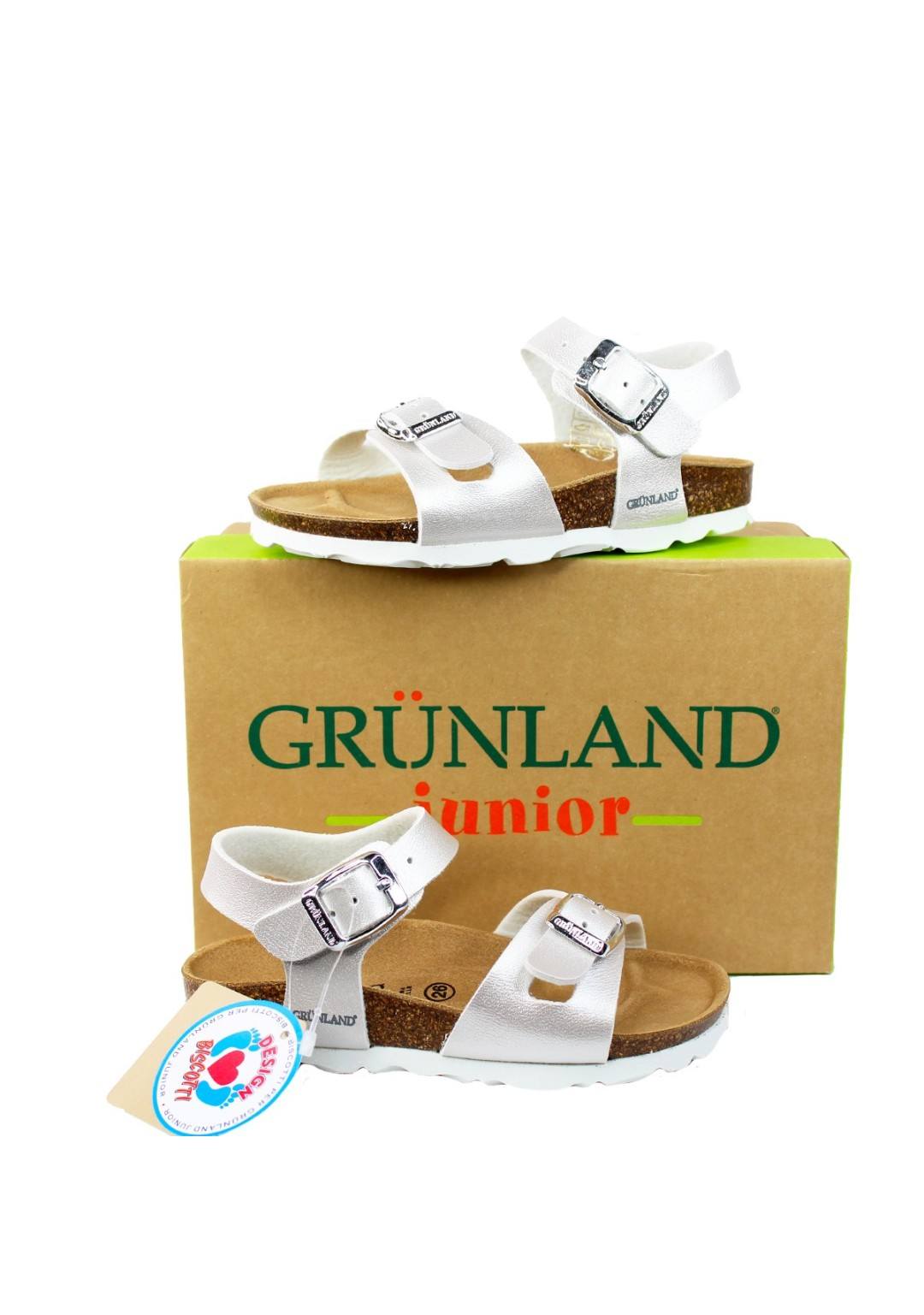 GRUNLAND JUNIOR Sandalo perlato Bambina 26/35