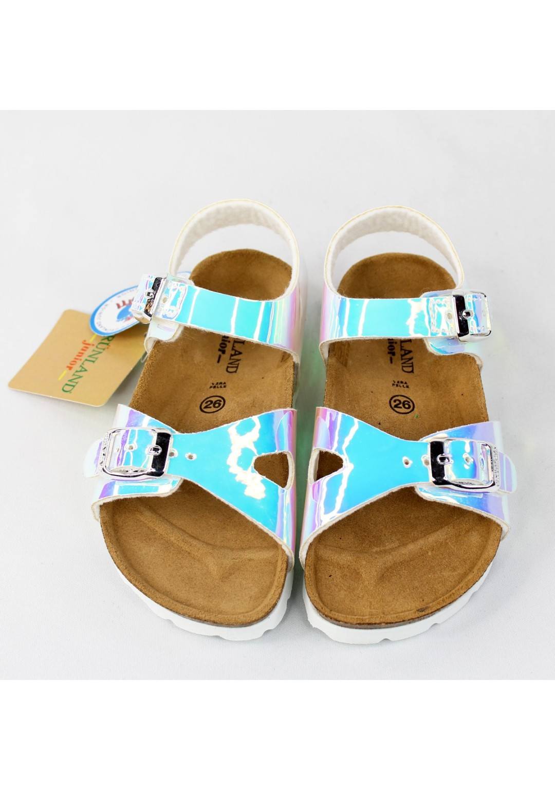 GRUNLAND JUNIOR Sandalo cangiante luce Bambina 26/35