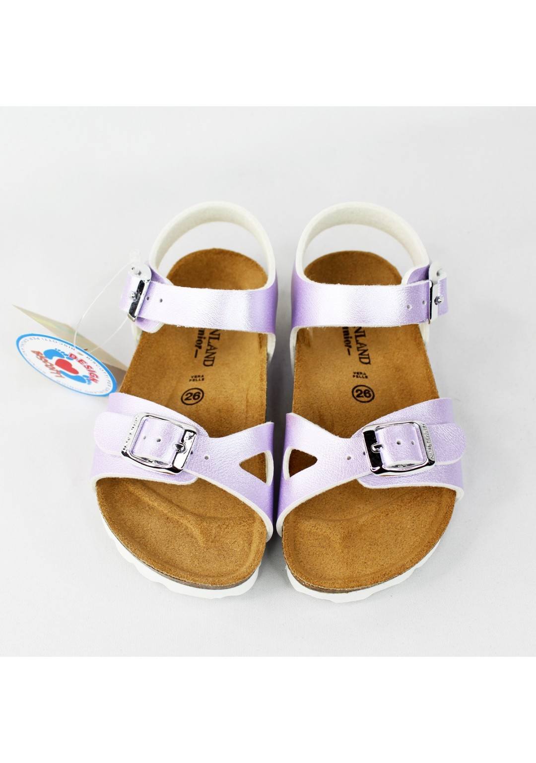 GRUNLAND JUNIOR Sandalo perlato Bambina 26/35
