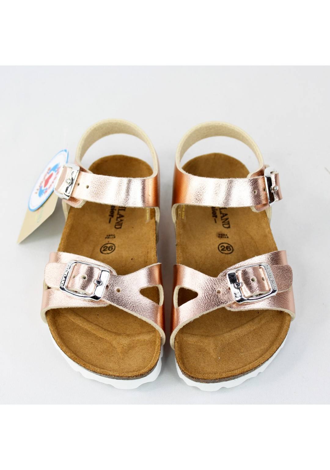 GRUNLAND JUNIOR Sandalo perlato Bambina 26/35