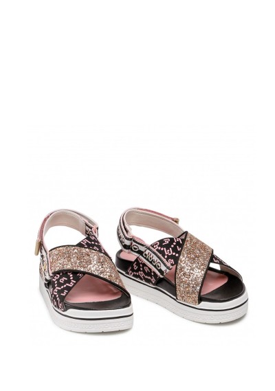 LIU JO Sandalo incrocio glitter Bimba 30/34