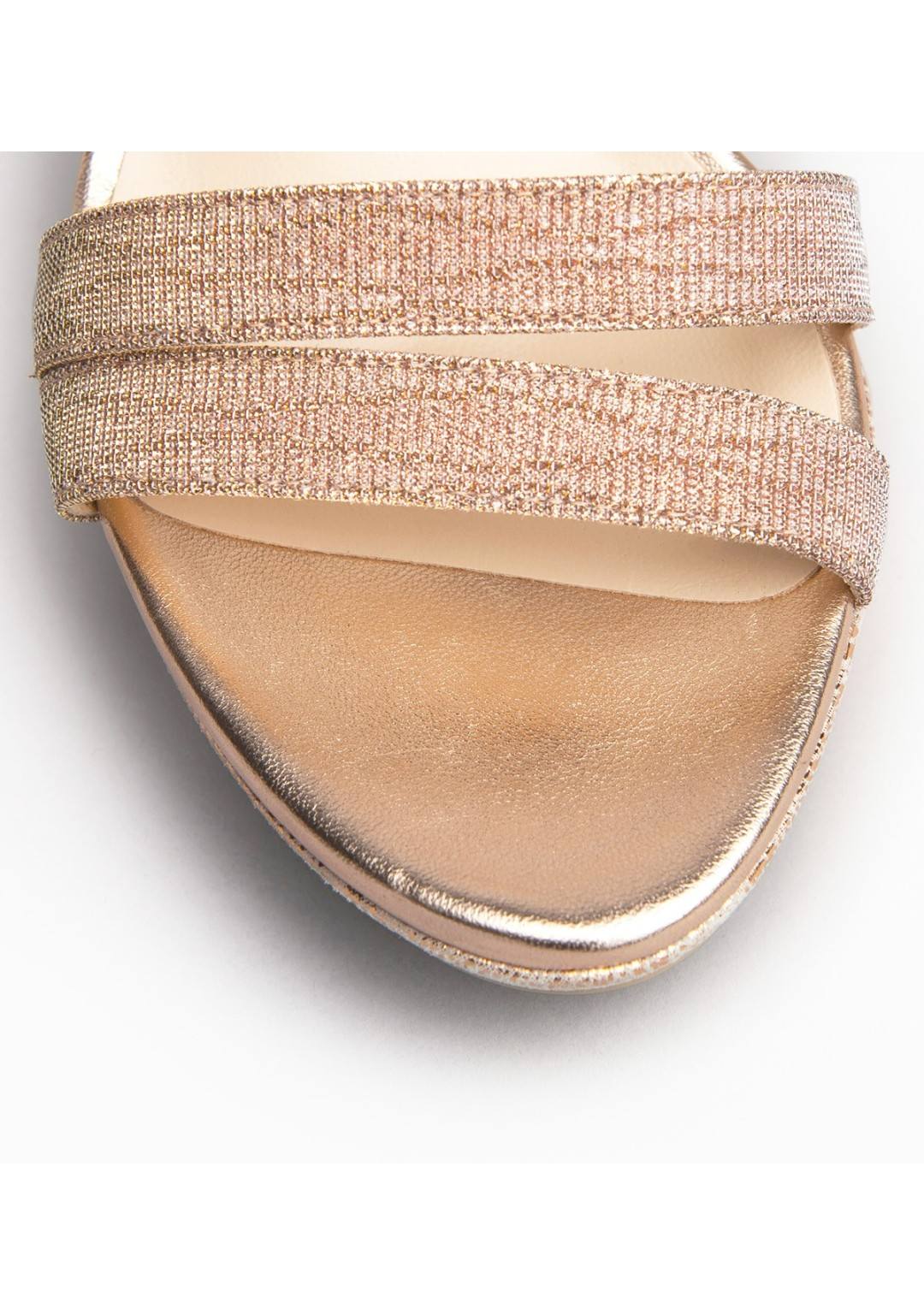 NEROGIARDINI Sandali con tacco glitter