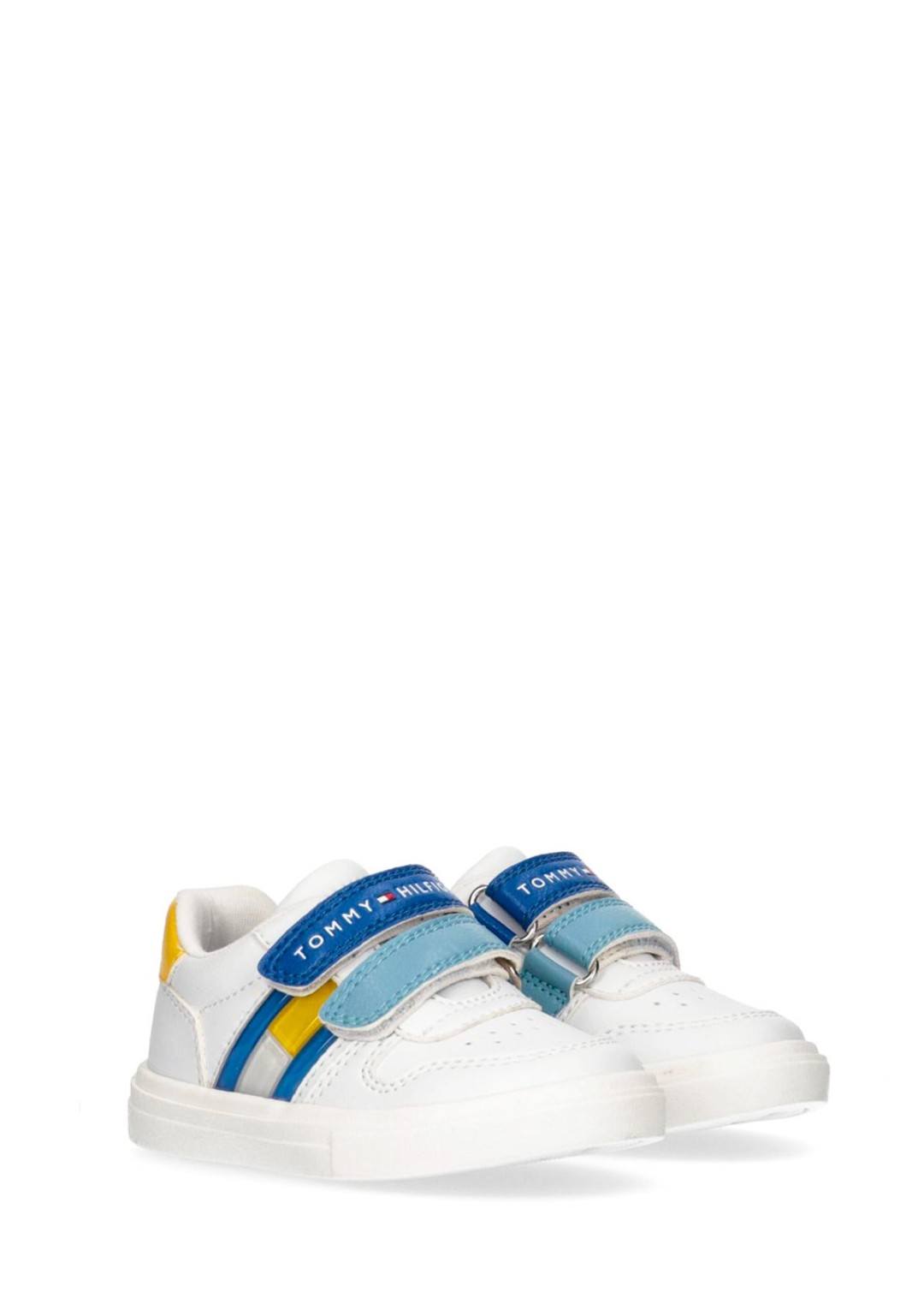 TOMMY HILFIGER - Sneaker Blu/Giallo - Bimbo - T1B9-32842