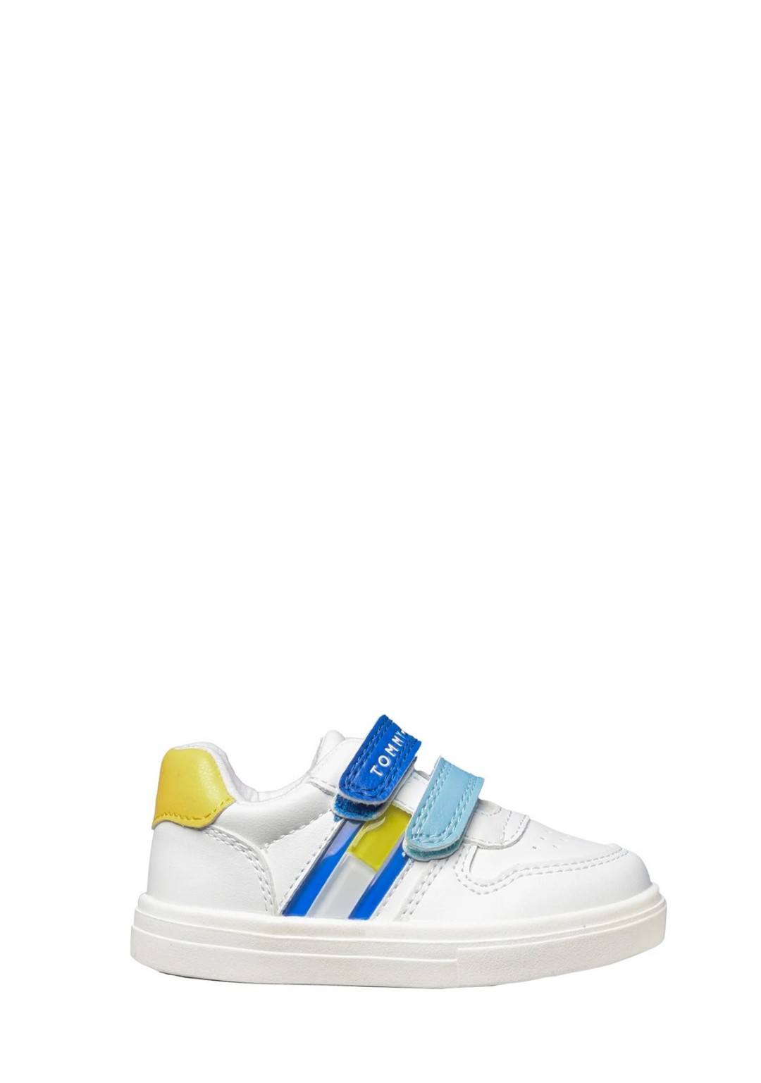 TOMMY HILFIGER - Sneaker Blu/Giallo - Bimbo - T1B9-32842