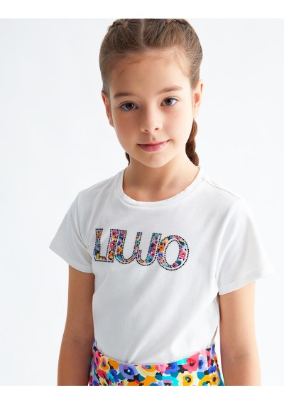 LIU JO - Logo Fiorato - Bambine e ragazze - GA3040