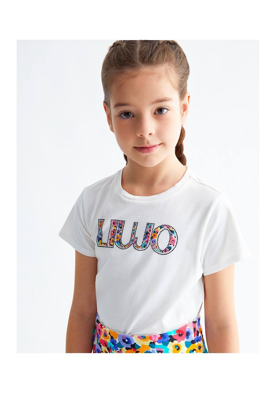 LIU JO - Logo Fiorato - Bambine e ragazze - GA3040