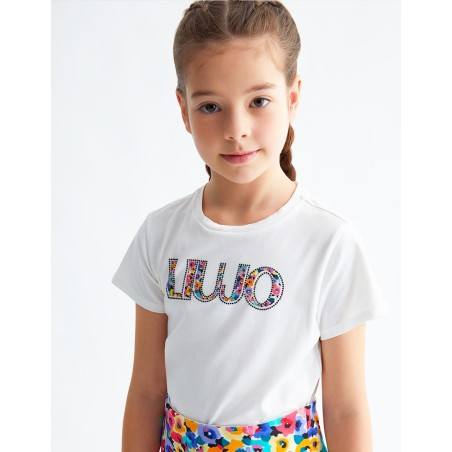 LIU JO - Logo Fiorato - Bambine e ragazze - GA3040