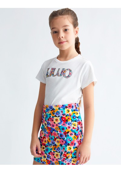 LIU JO - Logo Fiorato - Bambine e ragazze - GA3040