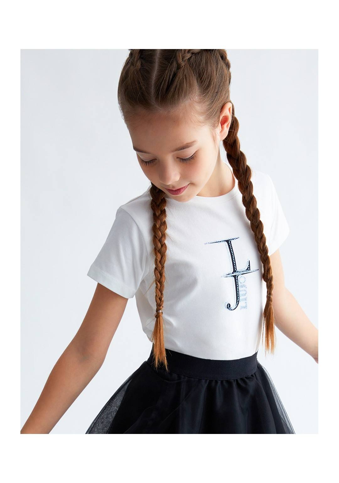 LIU JO - Logo Brillantini - Bambine e ragazze - GA3046 J5003 B