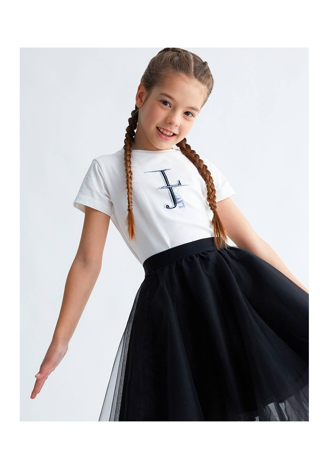 LIU JO - Logo Brillantini - Bambine e ragazze - GA3046 J5003 B