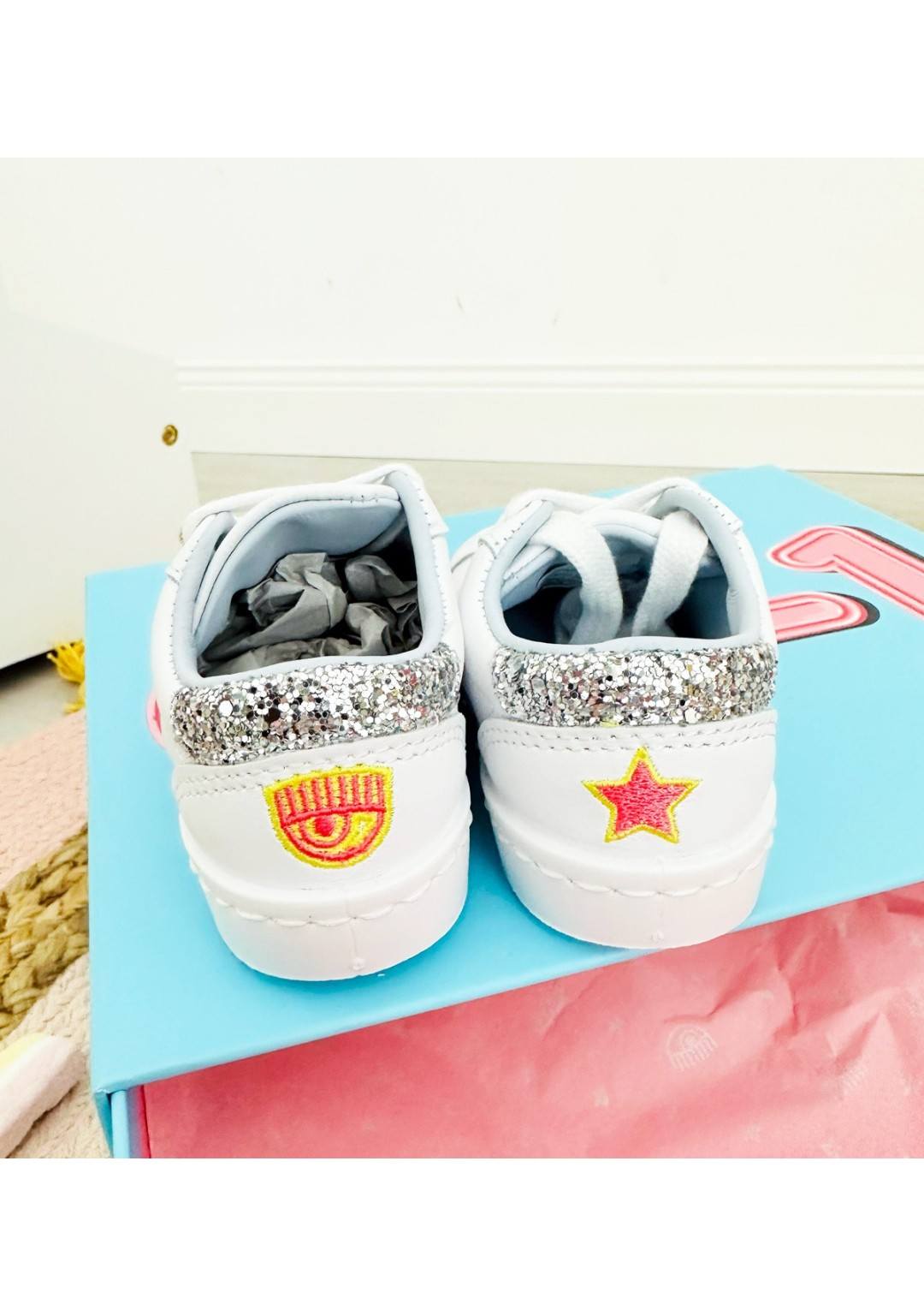 Converse chiara sales ferragni argento