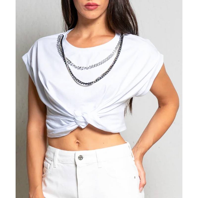 Cult t-shirt cropped con...