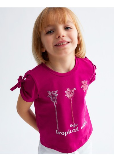 LIU JO - T-Shirt Palme - Bambine e ragazze - KA3143 J5003