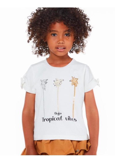 LIU JO - T-Shirt Palme - Bambine e ragazze - KA3143 J5003 B