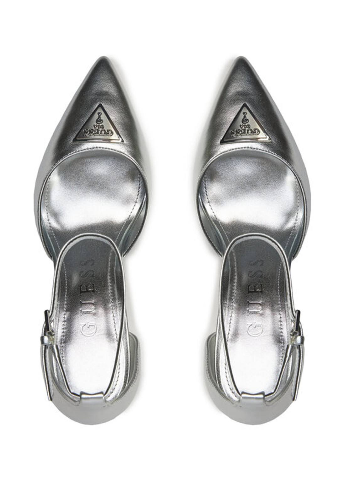 Decollete argento guess hotsell