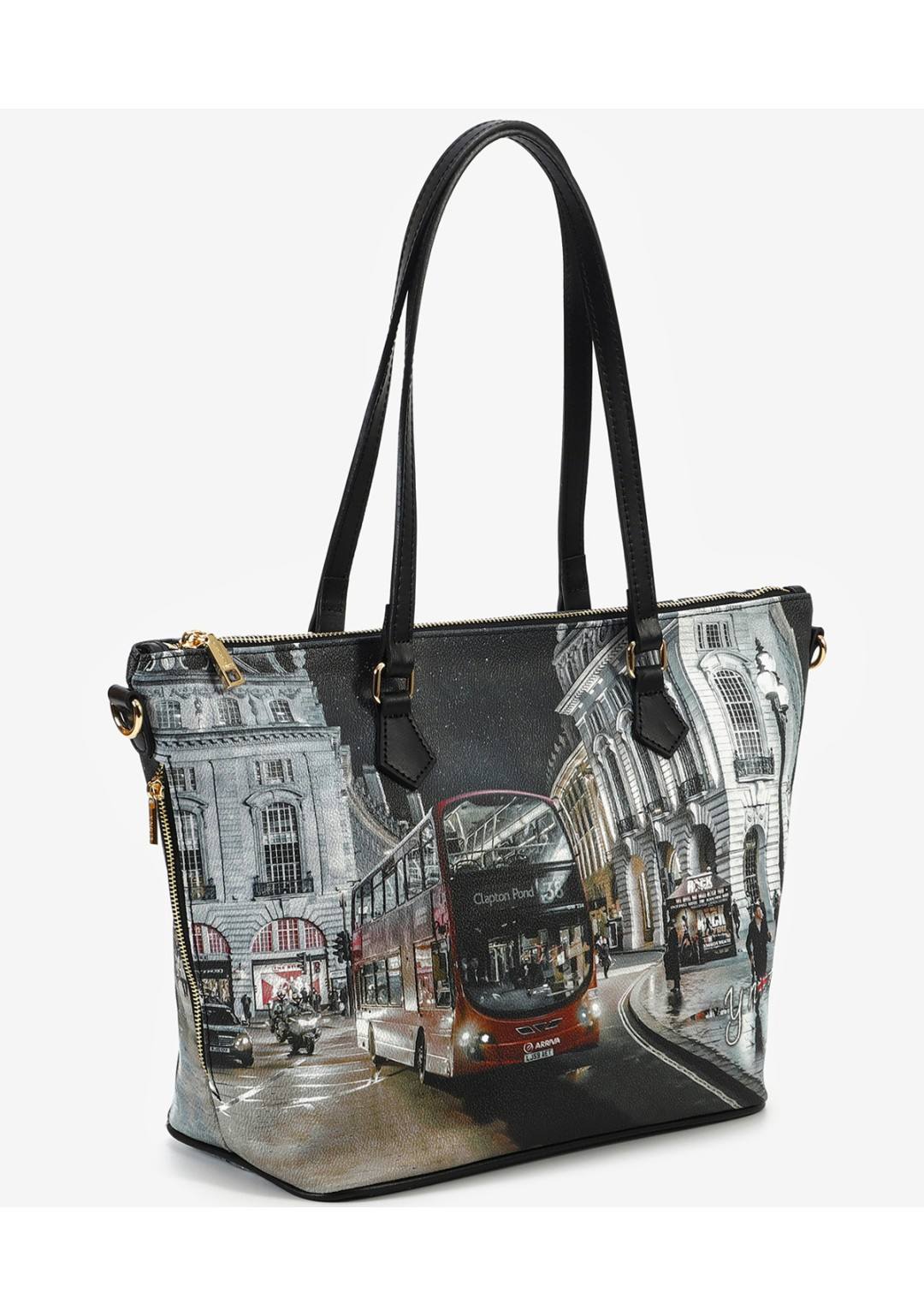 YNOT? - Shopping Bag - Donna - YES-396 LONDON BY NIGHT