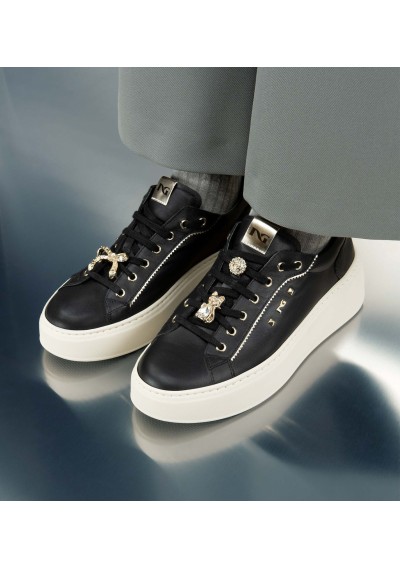 NEROGIARDINI - Sneaker fiocco - Donna - 621D