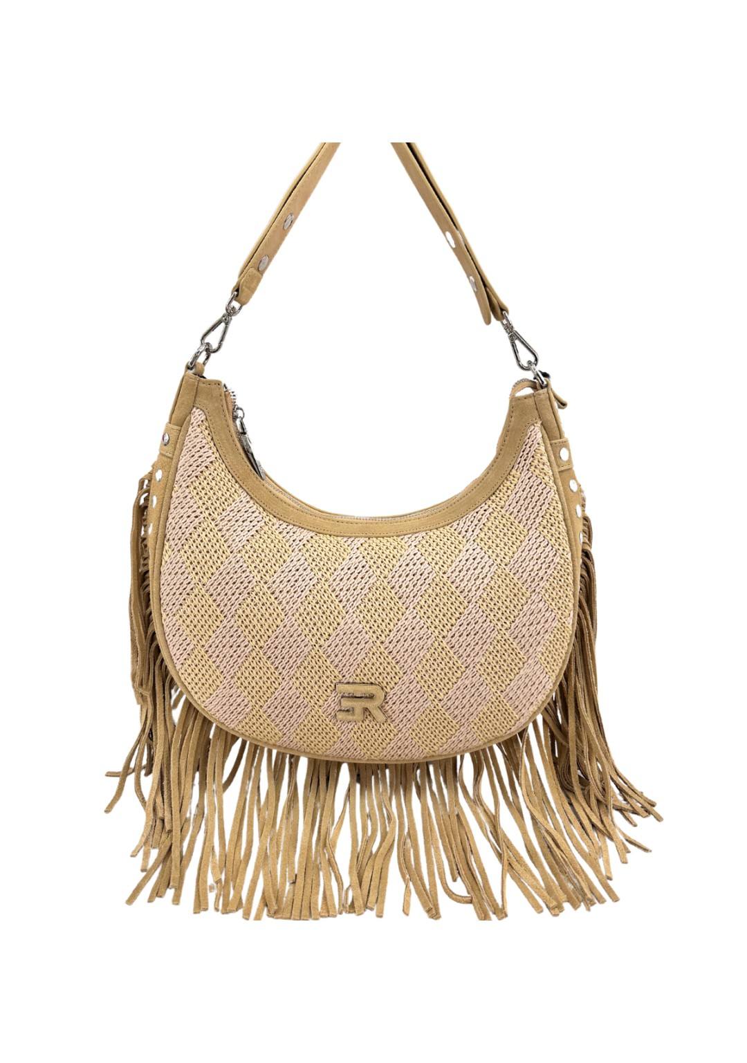Ermanno Scervino - Large Hobo - Donna - 12401927 Terra Straw