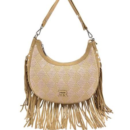 Ermanno Scervino - Large Hobo - Donna - 12401927 Terra Straw