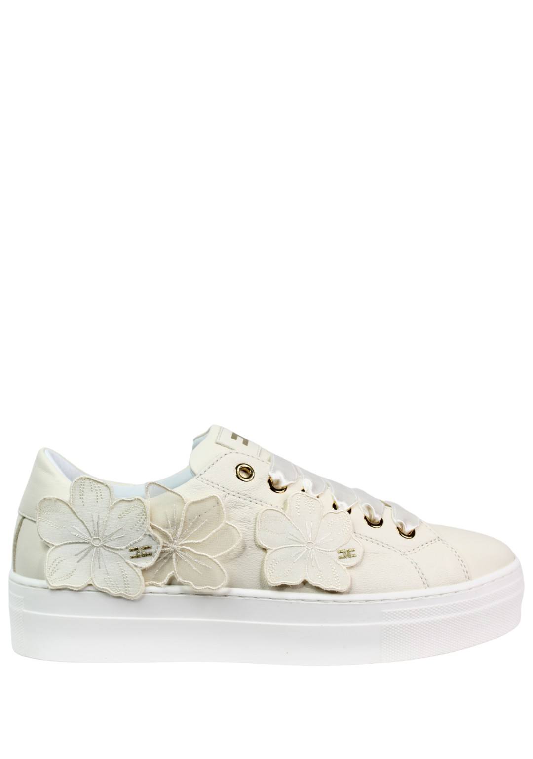 Elisabetta Franchi - Sneaker Fiori - Donna - F4A9- E0238