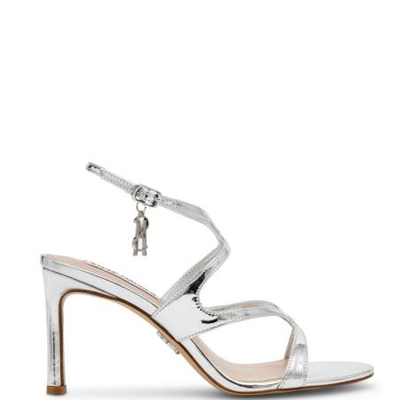 Steve Madden Rebecka Sandali Donna - Colore Bianco Multicolore, Tacco Moda, 37 EU