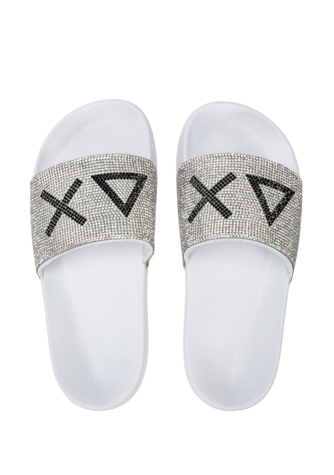SUN68 - Ciabatte brillantini - Donna - X35205 B