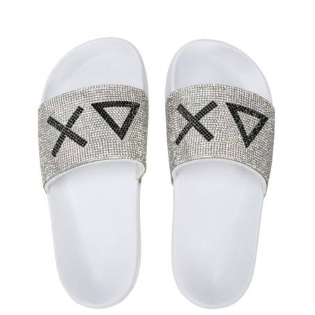 SUN68 - Ciabatte brillantini - Donna - X35205 B