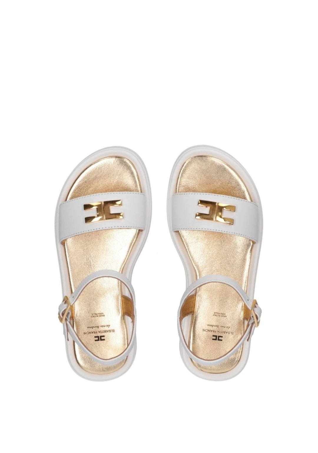 Elisabetta Franchi - Sandalo Logo - Bambine e ragazze - F4A2-E0295