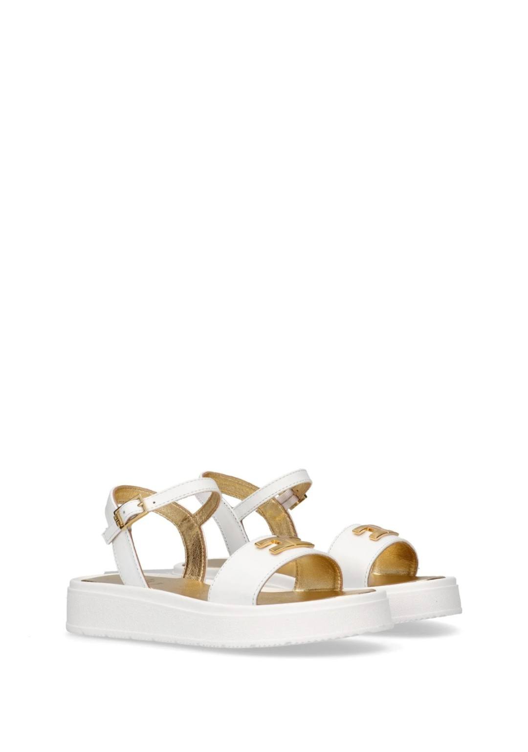 Elisabetta Franchi - Sandalo Logo - Bambine e ragazze - F4A2-E0295