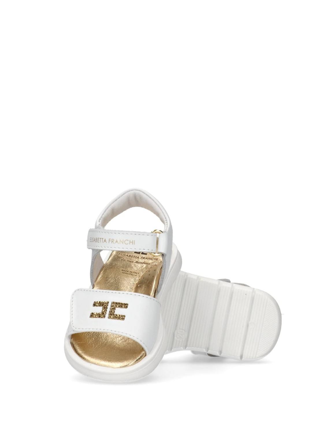 Elisabetta Franchi - Sandaletto Logo - Bimbo - F1A2-E0279