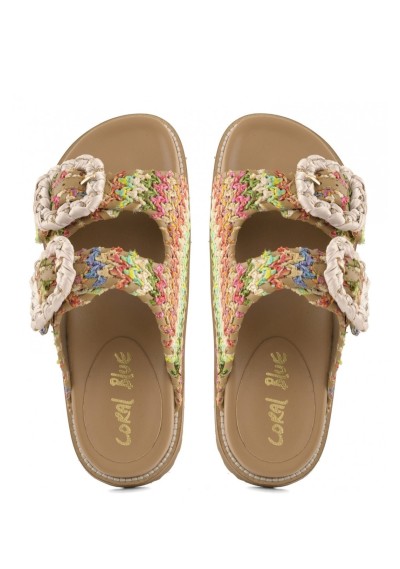 Coral Blue - Intrecci 2 FIbbie - Donna - CB.K226.02