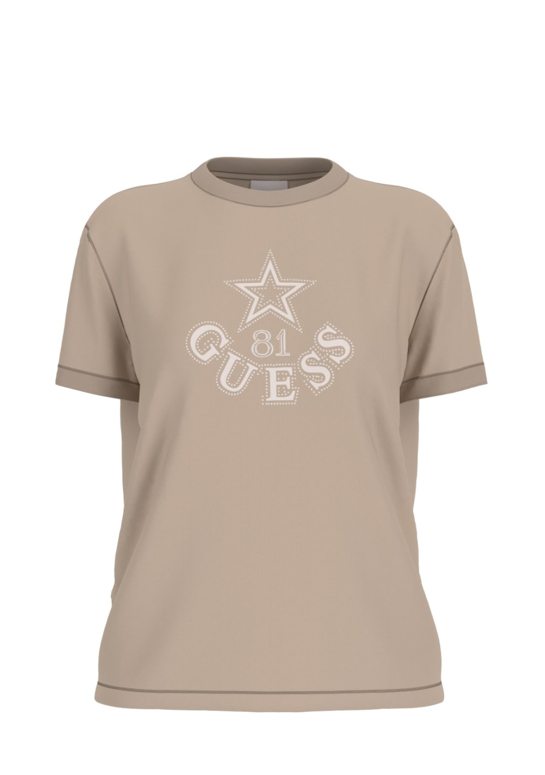 Guess - T-Shirt con logo strass - Donna - V6YI04K4268-G1DR