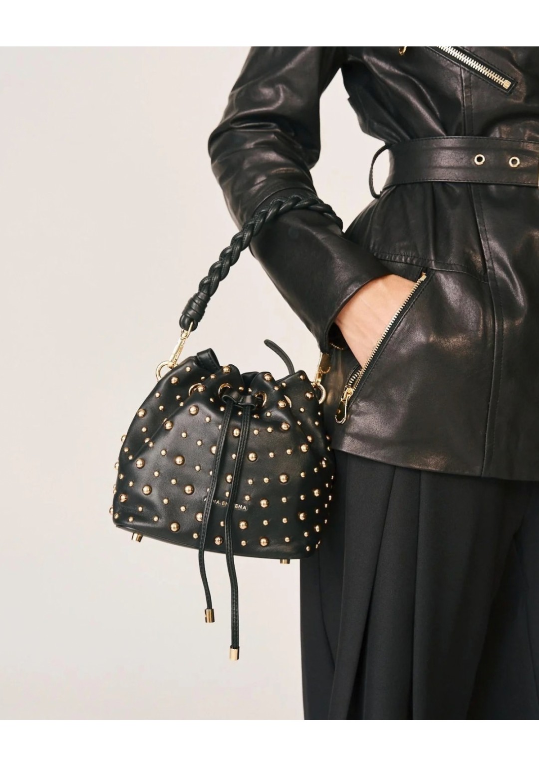 Alma en Pena - Secchiello borchie - Donna - BG240 N