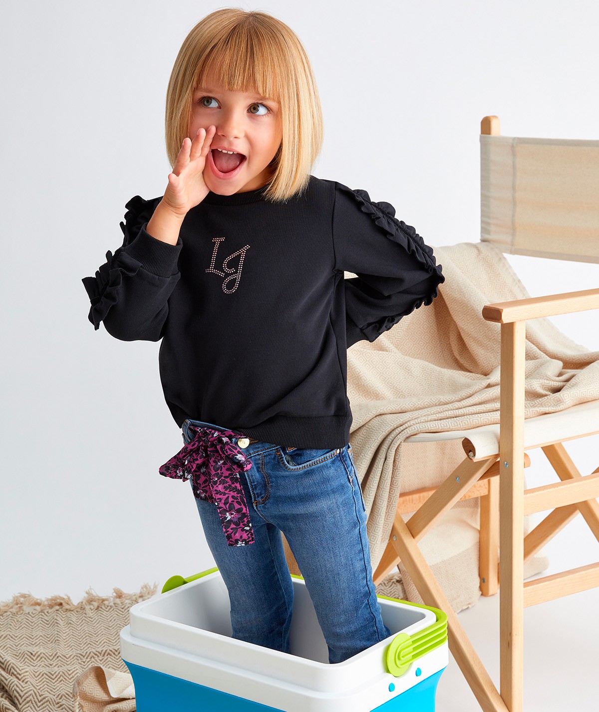 LIU JO Felpa Chiusa Bambine e ragazze KF3038 F0939